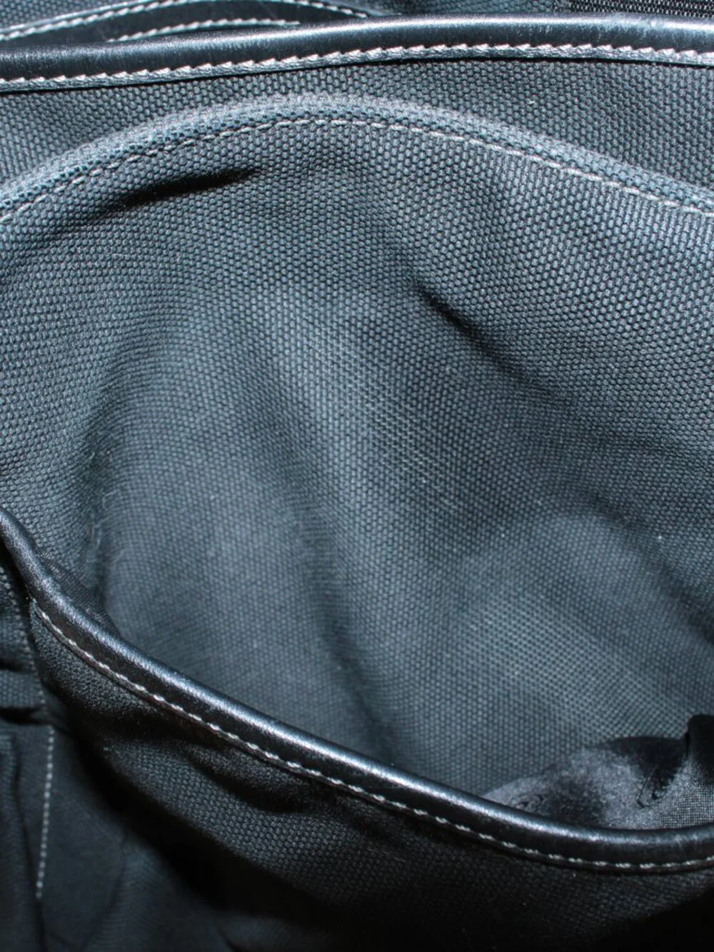 Coach Black Canvas & Leather Briefcase Messenger Bag